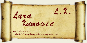 Lara Kumović vizit kartica